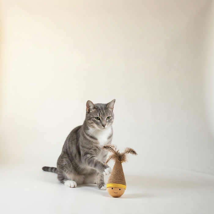 Feather Wobble Cat Toy