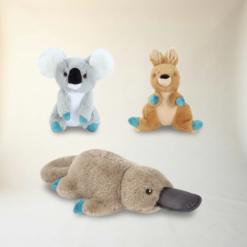 Aussie Animal Squeaky Plush