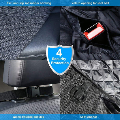 Pawvera SecureSeat™ Hard-Bottom Dog Car Cover